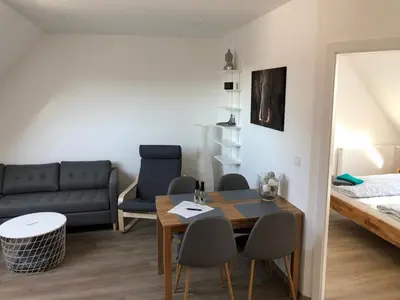Ein Sitzbereich in der Unterkunft Haus Gaui