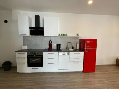Küche/Küchenzeile in der Unterkunft Haus Gerda