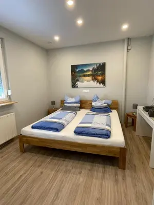 Ein Bett oder Betten in einem Zimmer der Unterkunft Haus Gerda