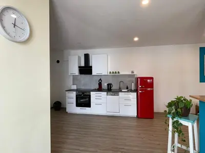 Küche/Küchenzeile in der Unterkunft Haus Gerda
