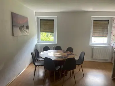 Ein Sitzbereich in der Unterkunft Haus Grünwald