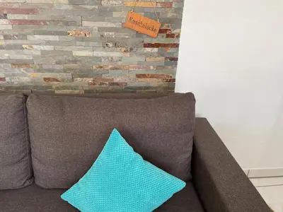 Ein Sitzbereich in der Unterkunft Sonnige Südwohnung mit Terrasse, Badesee