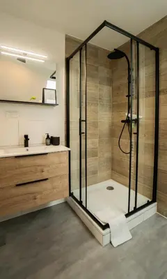 Ein Badezimmer in der Unterkunft Auszeit am Marktplatz - Design Ferienwohnungen mit Wohlfühlfaktor