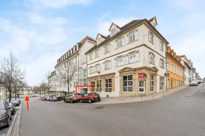 Das Gebäude in dem sich die Ferienwohnung befindet