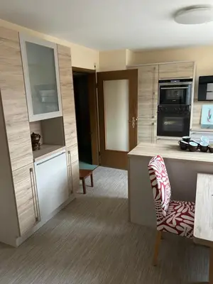 Küche/Küchenzeile in der Unterkunft Ferienwohnung Erftal