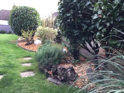 Ein Garten an der Unterkunft Ferienwohnung Erftal