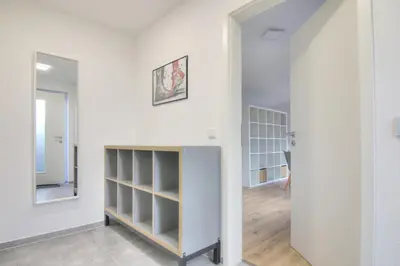 Grundriss der Unterkunft Modernes Wohlfühl-Apartment mit Glasfaser-WLAN, Parkplatz in der Nähe & Küche in Bad Wimpfen