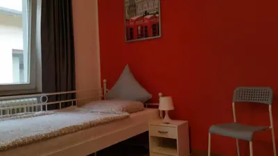 Ein Bett oder Betten in einem Zimmer der Unterkunft Pension Anna