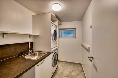 Küche/Küchenzeile in der Unterkunft Modernes großes Apartment zentrumsnah Business und Urlaub