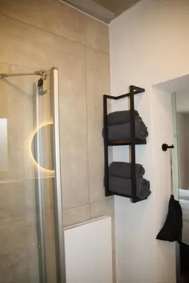 Ein Badezimmer in der Unterkunft Ferienwohnung am Goldberg