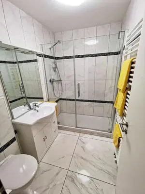 Ein Badezimmer in der Unterkunft Appartementhaus Regina - Darmstadt - Griesheim