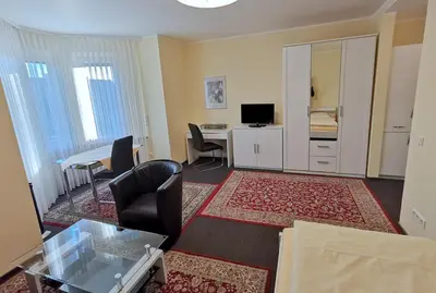Küche/Küchenzeile in der Unterkunft Appartementhaus Regina - Darmstadt - Griesheim