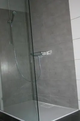 Ein Badezimmer in der Unterkunft am Waldrand