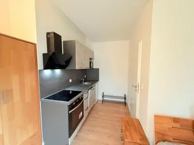 Küche/Küchenzeile in der Unterkunft Boardinghouse Zur Rose