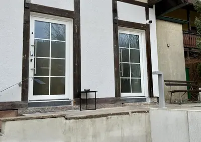 Das Gebäude in dem sich die Ferienwohnung befindet