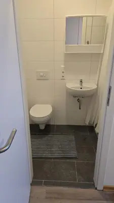 Ein Badezimmer in der Unterkunft Gästehaus am Marktplatz