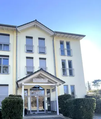 Eine Fassade oder ein Eingang zu Appartementhaus Regina - Darmstadt - Griesheim