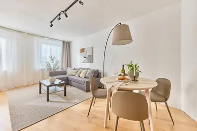 Ein Sitzbereich in der Unterkunft Mira - stillvolle Wohnung im Zentrum von Bretten