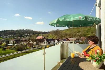Ein Balkon oder eine Terrasse in der Unterkunft Hotel Bernstein