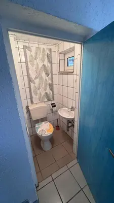 Ein Badezimmer in der Unterkunft Ferienhaus in Lambsheim- 