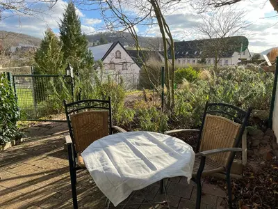 Ein allgemeiner Bergblick oder ein Berglick von der Ferienwohnung aus