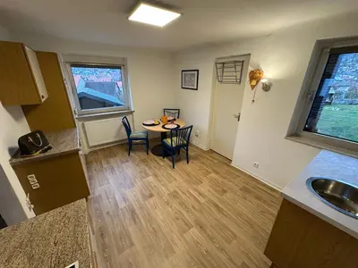 Küche/Küchenzeile in der Unterkunft Ferienwohnung Am Kirschbaum Mömlingen