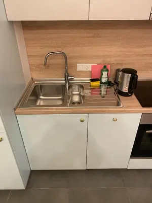Küche/Küchenzeile in der Unterkunft Ludwig Camas - Apartments