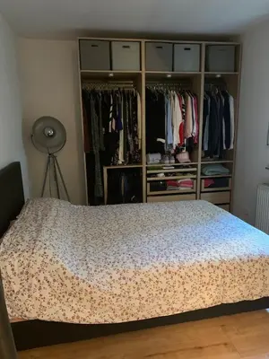 Ein Bett oder Betten in einem Zimmer der Unterkunft Helle schöne 1,5 Zimmer Wohnung