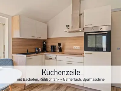 Küche/Küchenzeile in der Unterkunft WINETIME - Apartment Herxheim - für bis zu 2 Personen - zentral in der Südpfalz nahe Landau gelegen