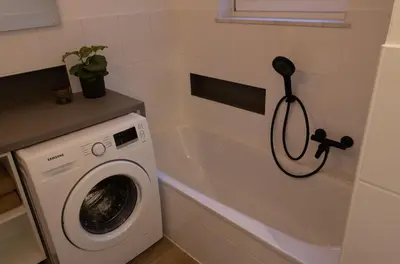 Ein Badezimmer in der Unterkunft Gemütliche Wohnung in zentraler Lage