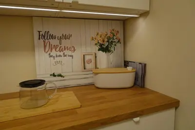 Küche/Küchenzeile in der Unterkunft Tolle Ferienwohnung