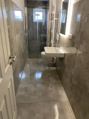 Ein Badezimmer in der Unterkunft Modernes Zimmer in Zentrale Lage von Mannheim