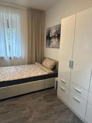 Ein Bett oder Betten in einem Zimmer der Unterkunft Modernes Zimmer in Zentrale Lage von Mannheim