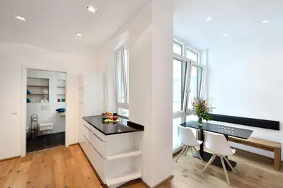 Küche/Küchenzeile in der Unterkunft Altstadtapartment Bel Etage