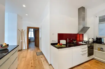 Küche/Küchenzeile in der Unterkunft Altstadtapartment Bel Etage