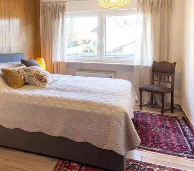 Ein Bett oder Betten in einem Zimmer der Unterkunft Ferienwohnung Ruth