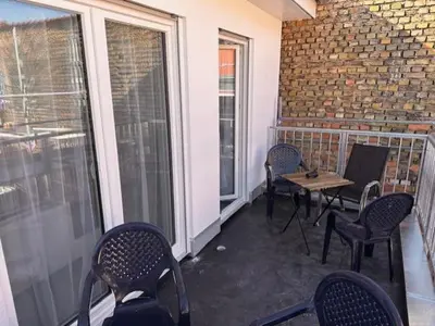 Ein Balkon oder eine Terrasse in der Unterkunft 150m2 Maisonette 3 Schlafzimmer 2 Bäder und Balkon
