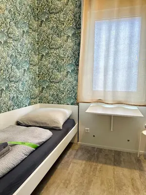 Ein Sitzbereich in der Unterkunft Neuwertiges Apartment mit schnellem WLAN, Glasfaser, R7