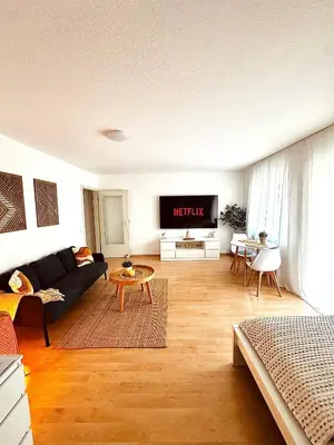 Ein Sitzbereich in der Unterkunft DEM Apartment