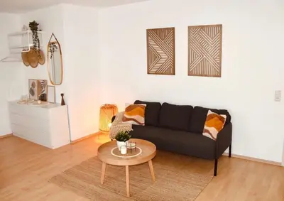 Ein Sitzbereich in der Unterkunft DEM Apartment