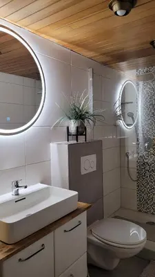 Ein Badezimmer in der Unterkunft Apartment Wiesenglück