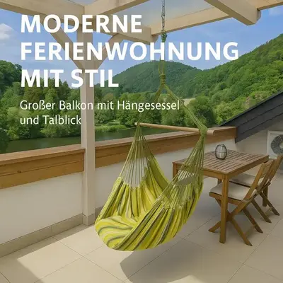 Traumhafte Wohnung mit Balkon & Flussblick in Neckarsteinach