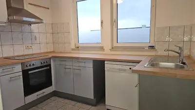 Küche/Küchenzeile in der Unterkunft Komfortable Monteurwohnung auf Zeit