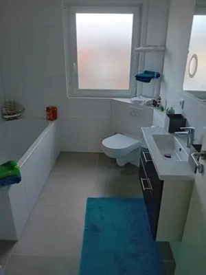 Ein Badezimmer in der Unterkunft 2 Exklusiv Apartments nähe Heidelberg für 1-4 Personen mit großen Terrassen