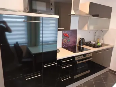 Küche/Küchenzeile in der Unterkunft Ferienwohnung Blum