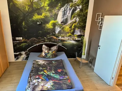 Ein Bett oder Betten in einem Zimmer der Unterkunft Monteurunterkunft