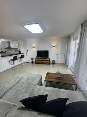 Küche/Küchenzeile in der Unterkunft C&V 3 Personen 2 Zimmer WLAN SmartTV Boxspringbett