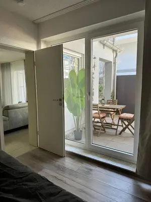 Ein Sitzbereich in der Unterkunft C&V 3 Personen 2 Zimmer WLAN SmartTV Boxspringbett