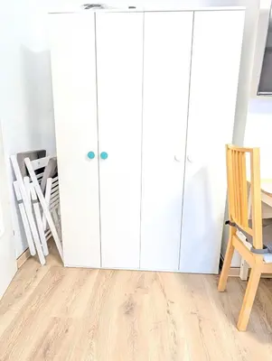 Grundriss der Unterkunft Apartment with AC, full kitchen, self check in, parking, 8 min to SAP campus, Wi Fi