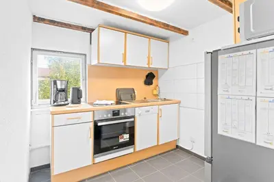 Küche/Küchenzeile in der Unterkunft DZ03 Praktische Monteurwohnung 6 Einzelbetten